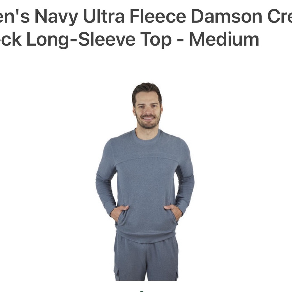 Navy Ultra Fleece Long-Sleeve Top